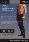 Мъжки чорапогащи с еластан Denim 70 Den 4 черно XL